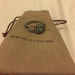 COPY - David Yurman Petite Albion Ring. Blue Topaz.